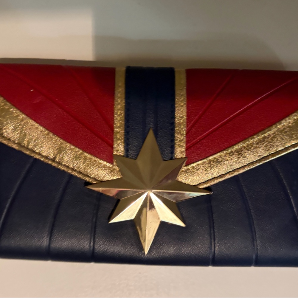 Red, Gold, and Blue Women's Marvel Clutch